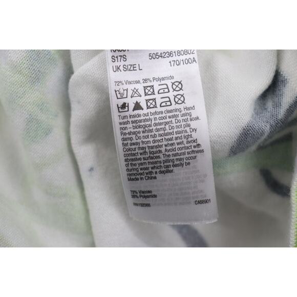 Stunning KAREN MILLEN Floral Lily Sporty Soft Button Front Cardigan US L - Picture 11 of 13